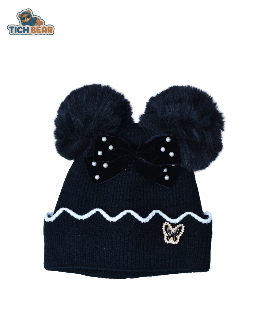 Wool Knit Cap – Warm Woolen Winter Cap for Girls