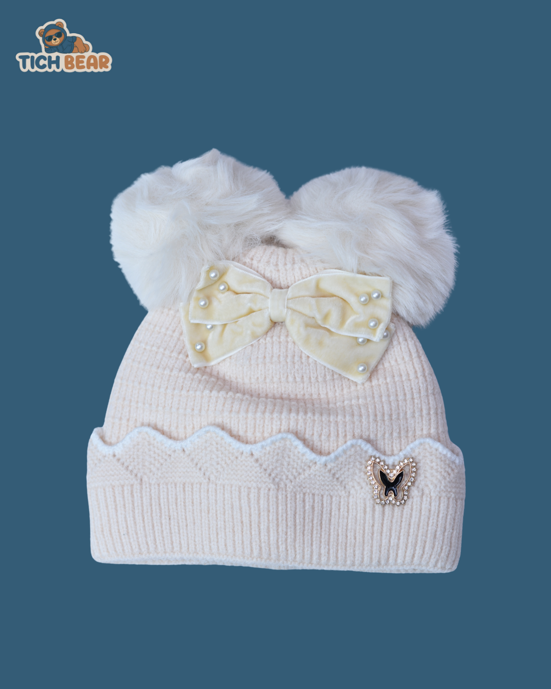 Wool Knit Cap – Warm Woolen Winter Cap for Girls