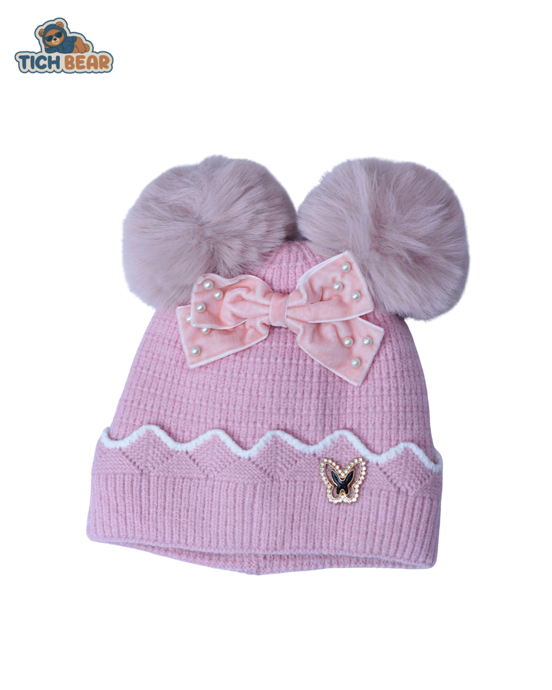 Wool Knit Cap – Warm Woolen Winter Cap for Girls