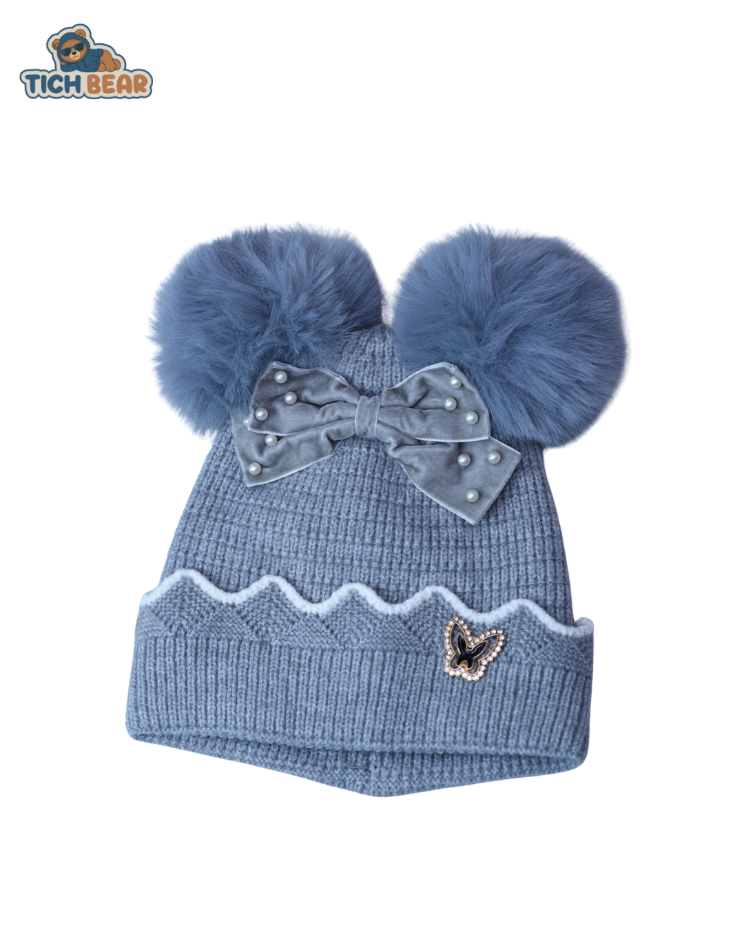 Wool Knit Cap – Warm Woolen Winter Cap for Girls
