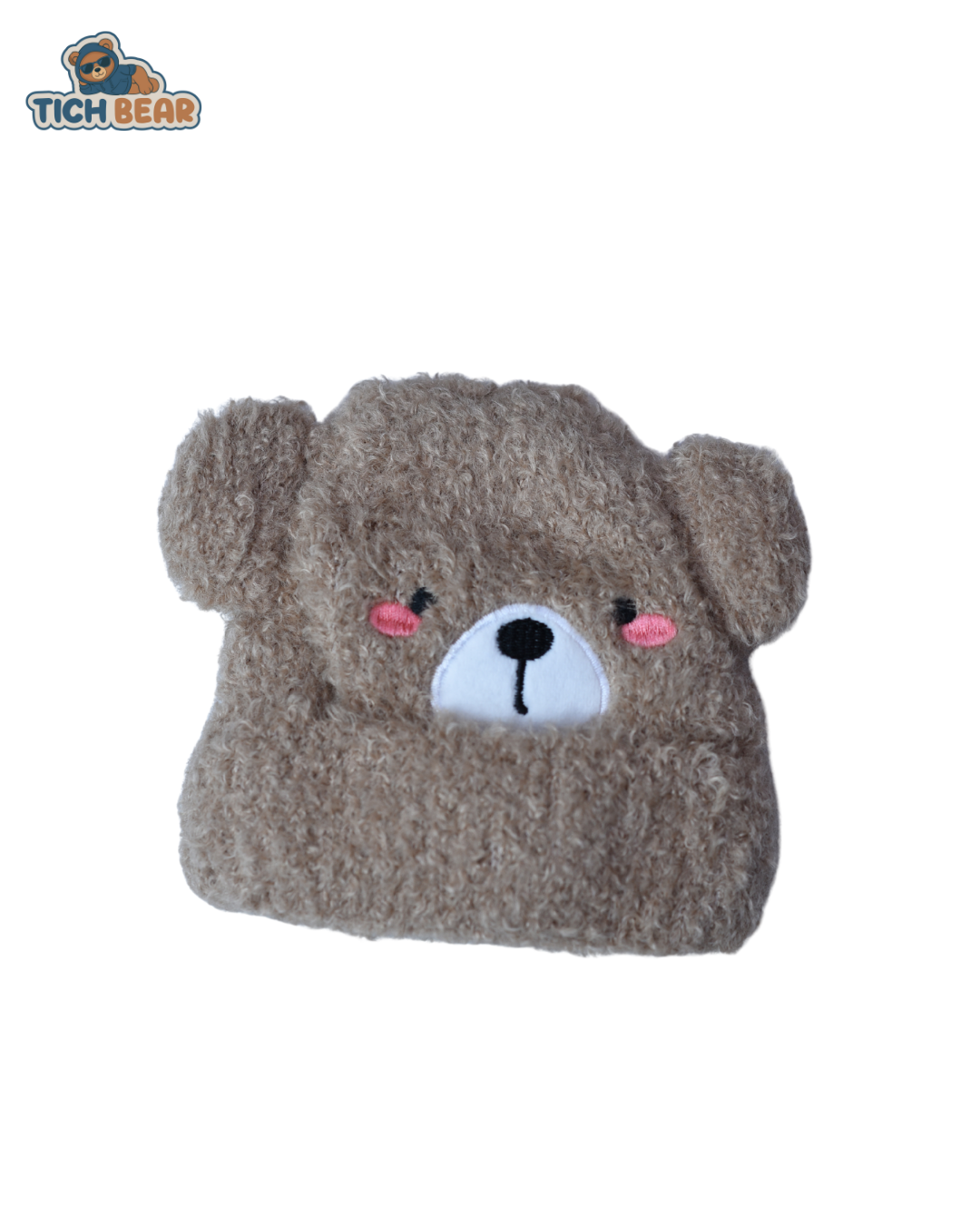 Tich Bear Wool Cap – Bear-Shaped Woolen Winter Cap