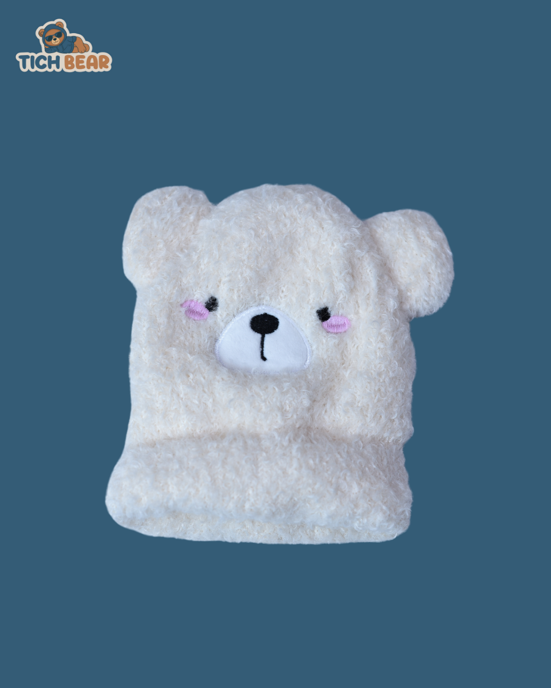 Tich Bear Wool Cap – Bear-Shaped Woolen Winter Cap