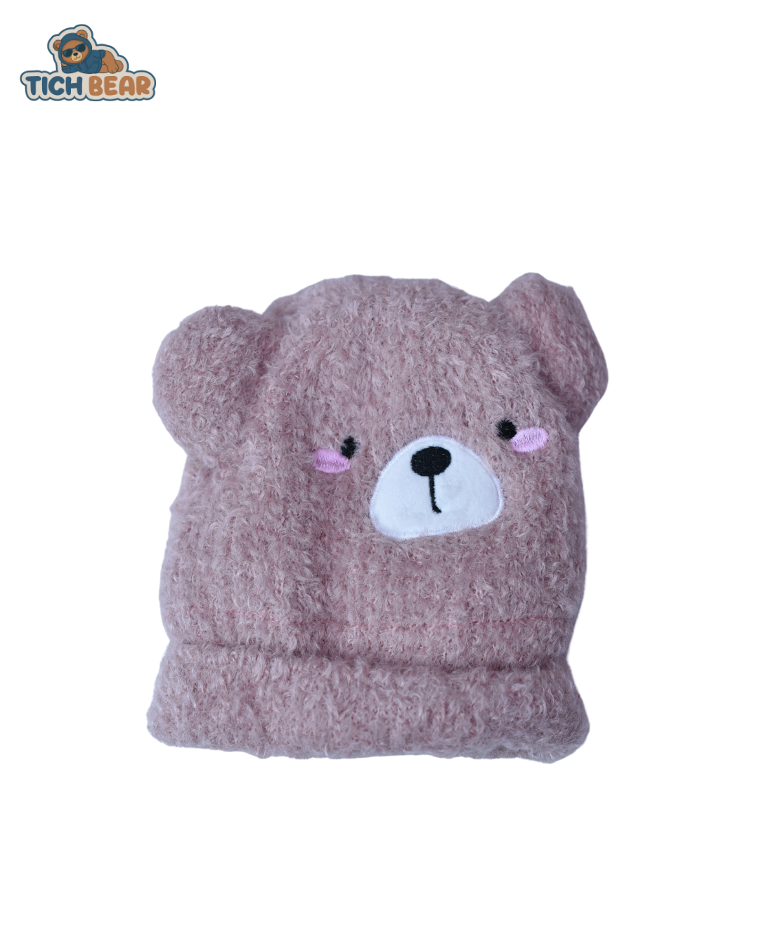 Tich Bear Wool Cap – Bear-Shaped Woolen Winter Cap