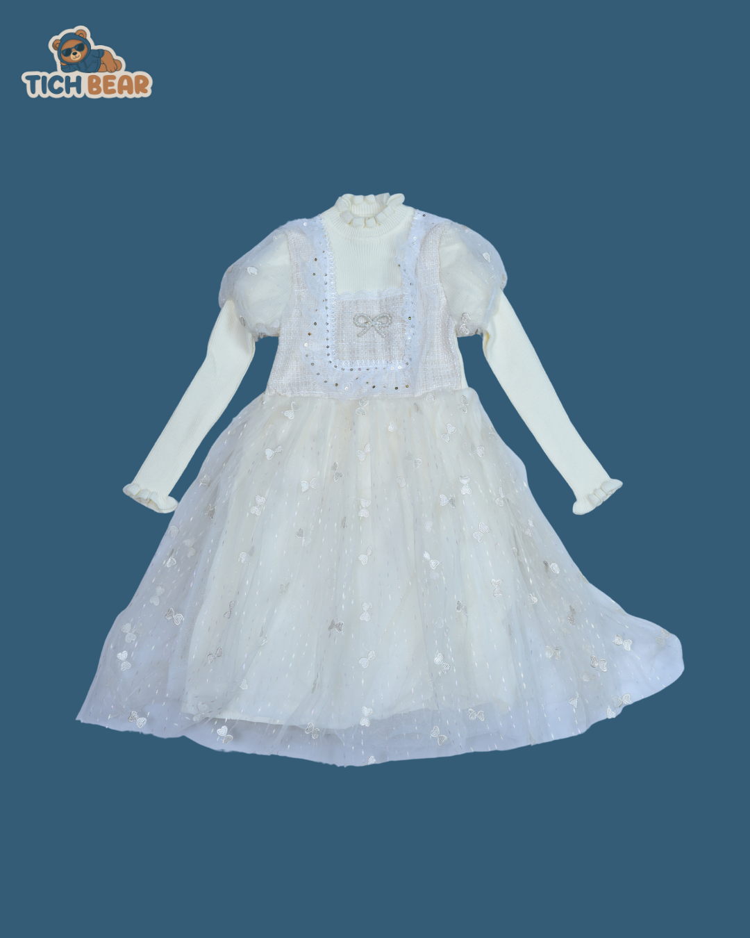 Girl Frock – Woolen Knitted Winter Dress for Girls