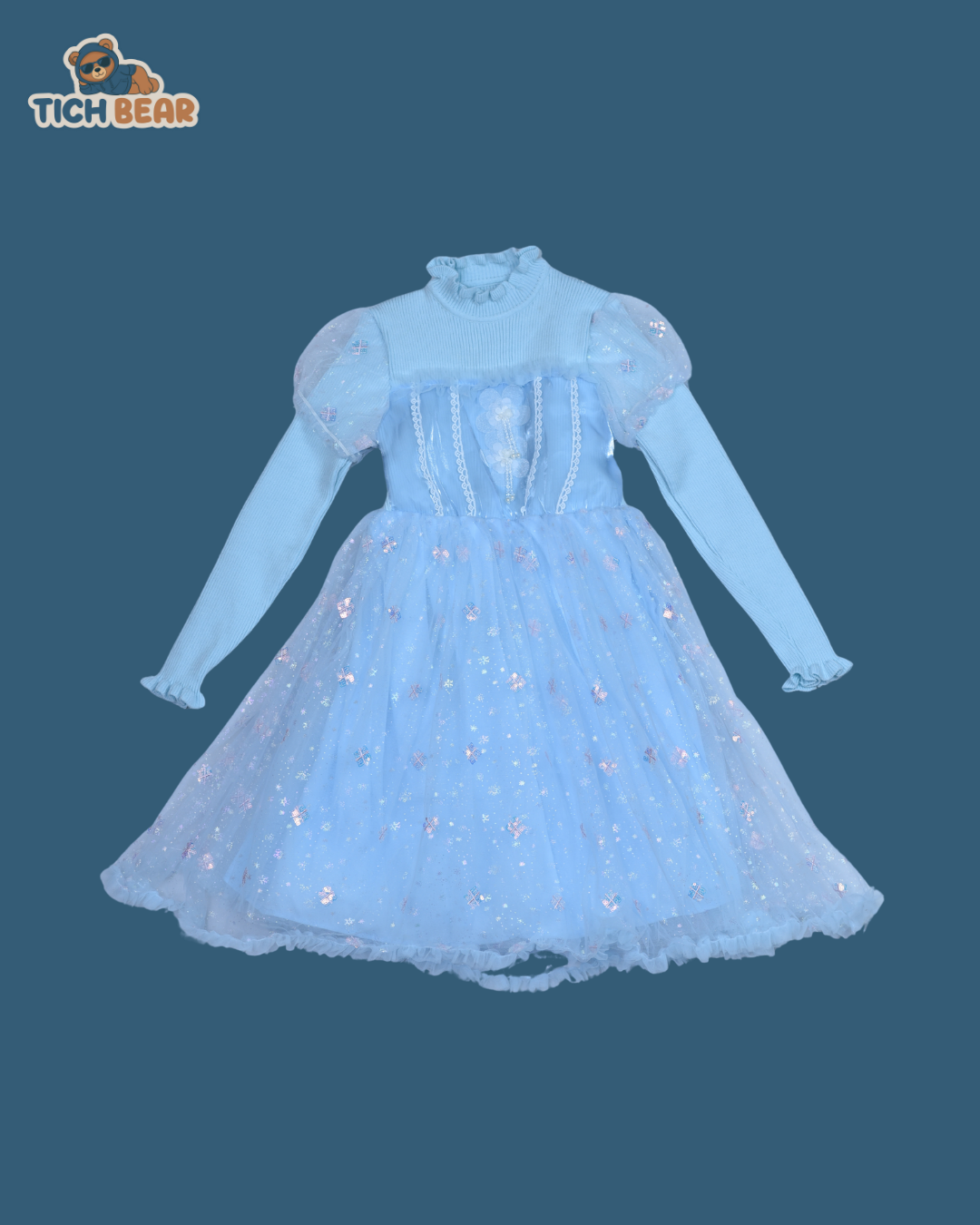 Girl Frock – Woolen Knitted Winter Dress for Girls
