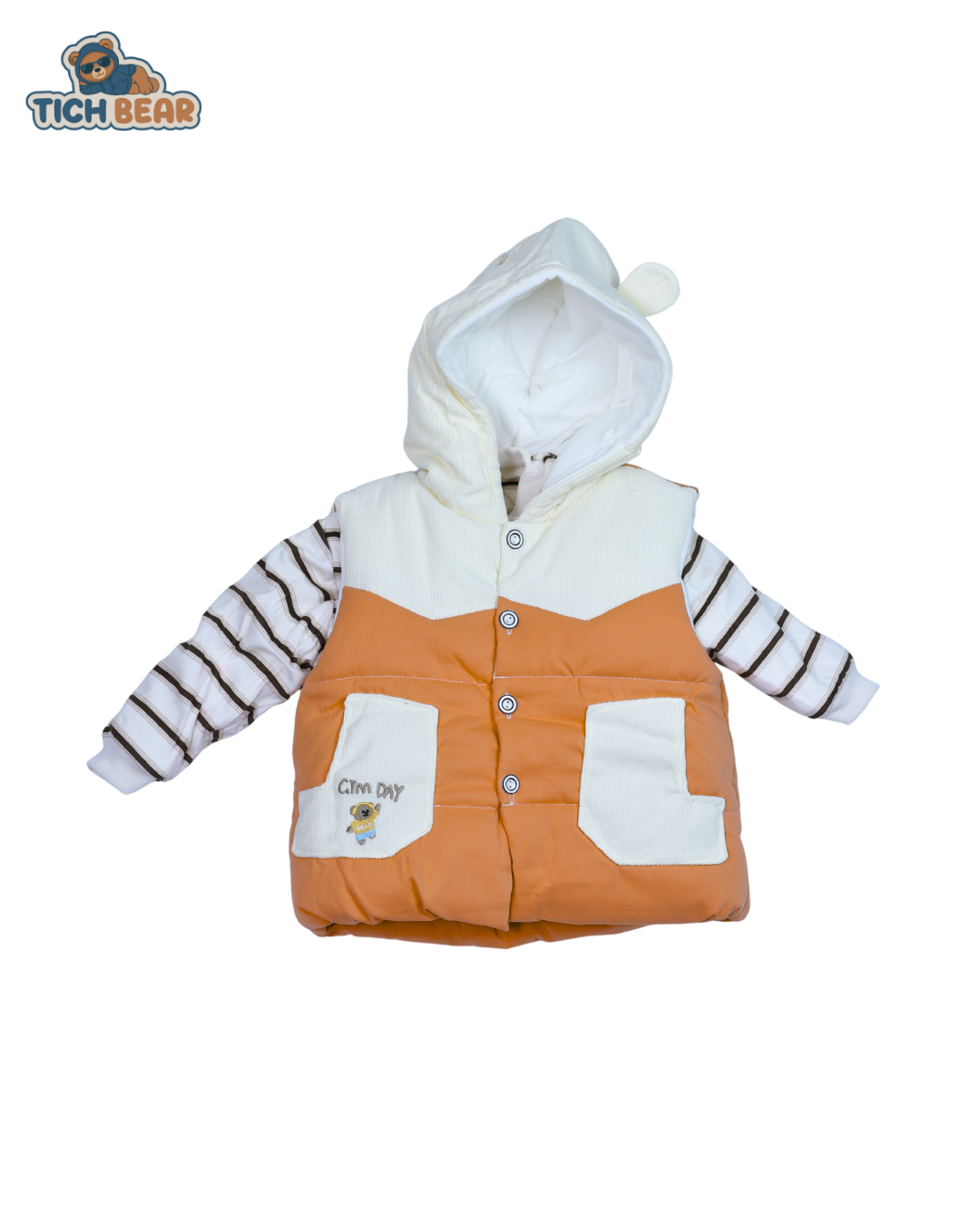 Premium 3-Piece Bear Duffer Suit – Warm & Cozy Winter Set