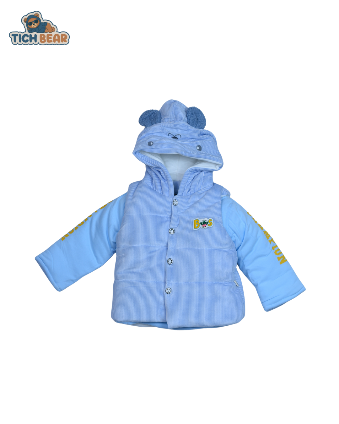 Premium 3-Piece Stripes Duffer Suit – Warm & Cozy Winter Set