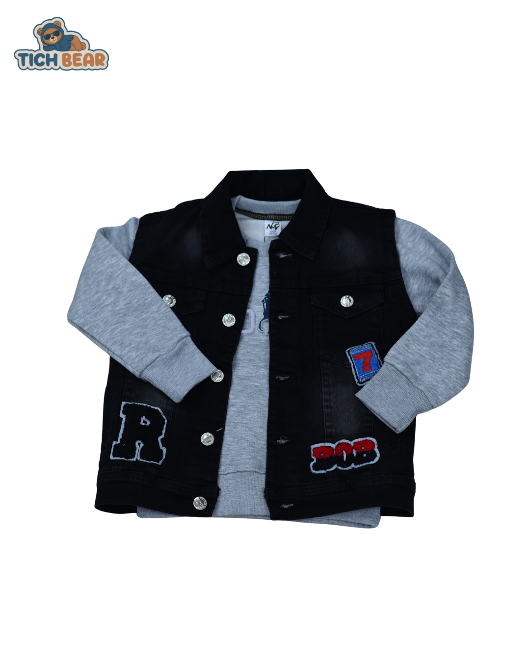 Kids Denim Jacket with Inner (Thermal Winter Wear)